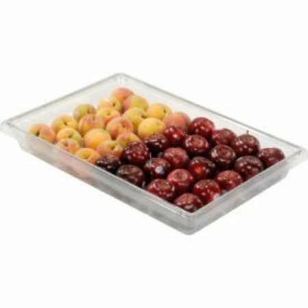 RUBBERMAID COMMERCIAL Rubbermaid 3306-00 Clear Plastic Box 5 Gallon 18 x 26 x 3-1/2 FG330600CLR